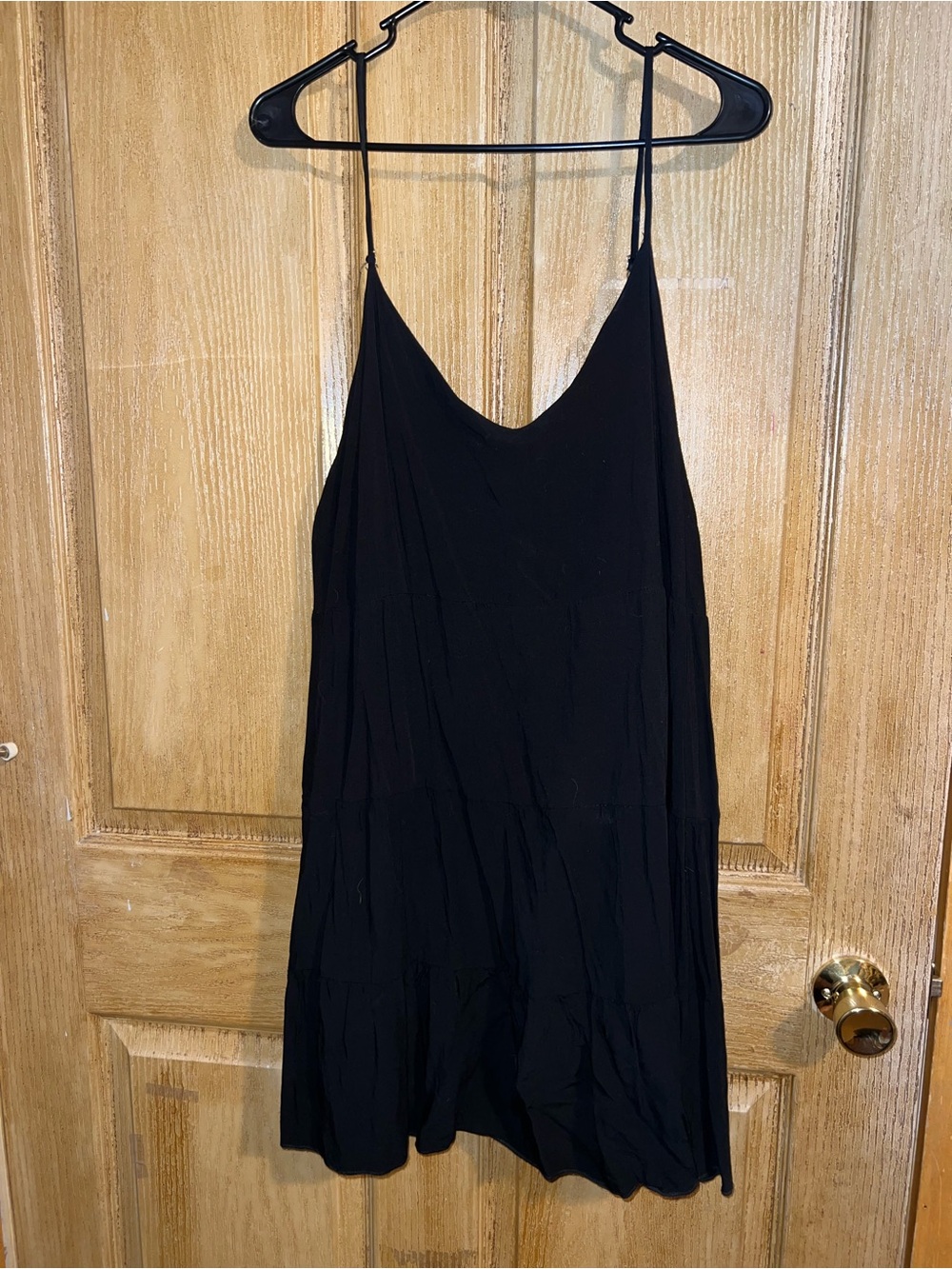 Black Spaghetti Strap Slip Dress